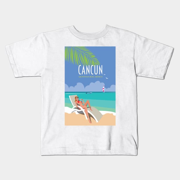 cancun Kids T-Shirt by Sauher